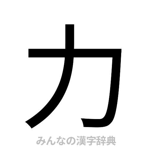 力（ゴシック体）