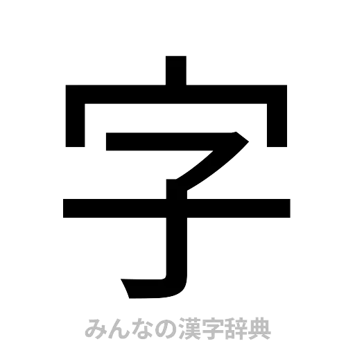 字（ゴシック体）