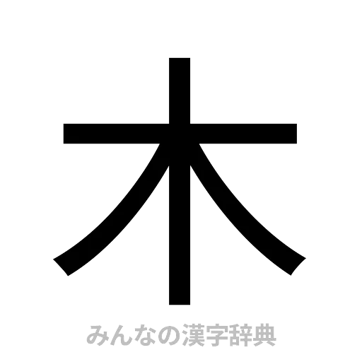 木（ゴシック体）