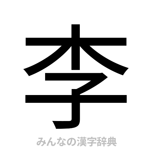 李（ゴシック体）