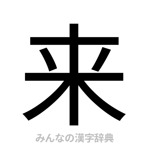 来（ゴシック体）