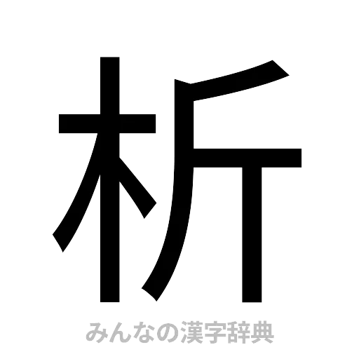 析（ゴシック体）