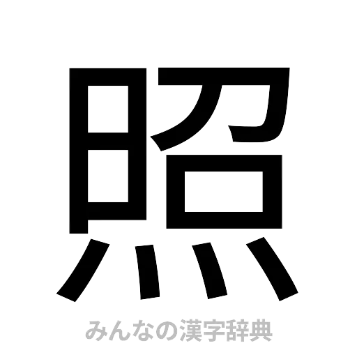 照（ゴシック体）