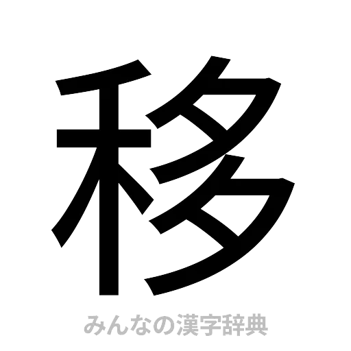 移（ゴシック体）