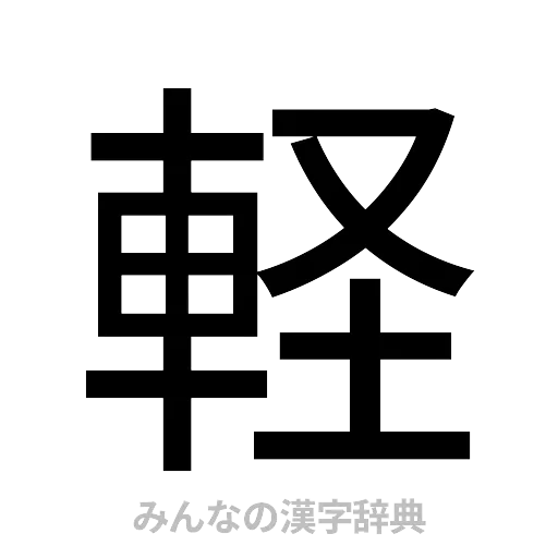 軽（ゴシック体）