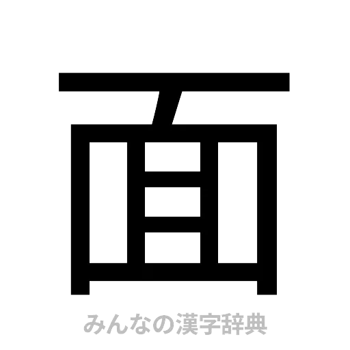 面（ゴシック体）