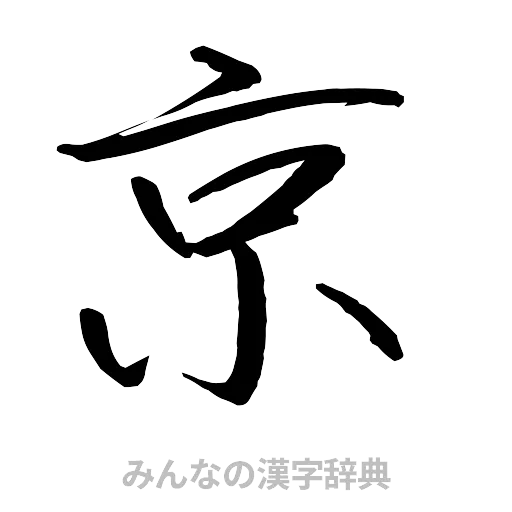 京（行書体）