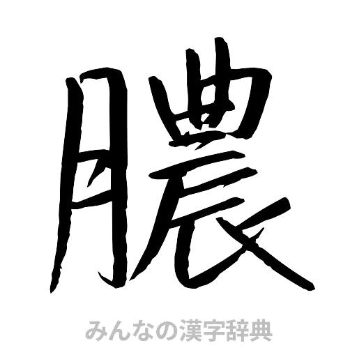 膿（行書体）