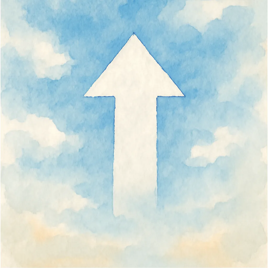 「上」のイラスト