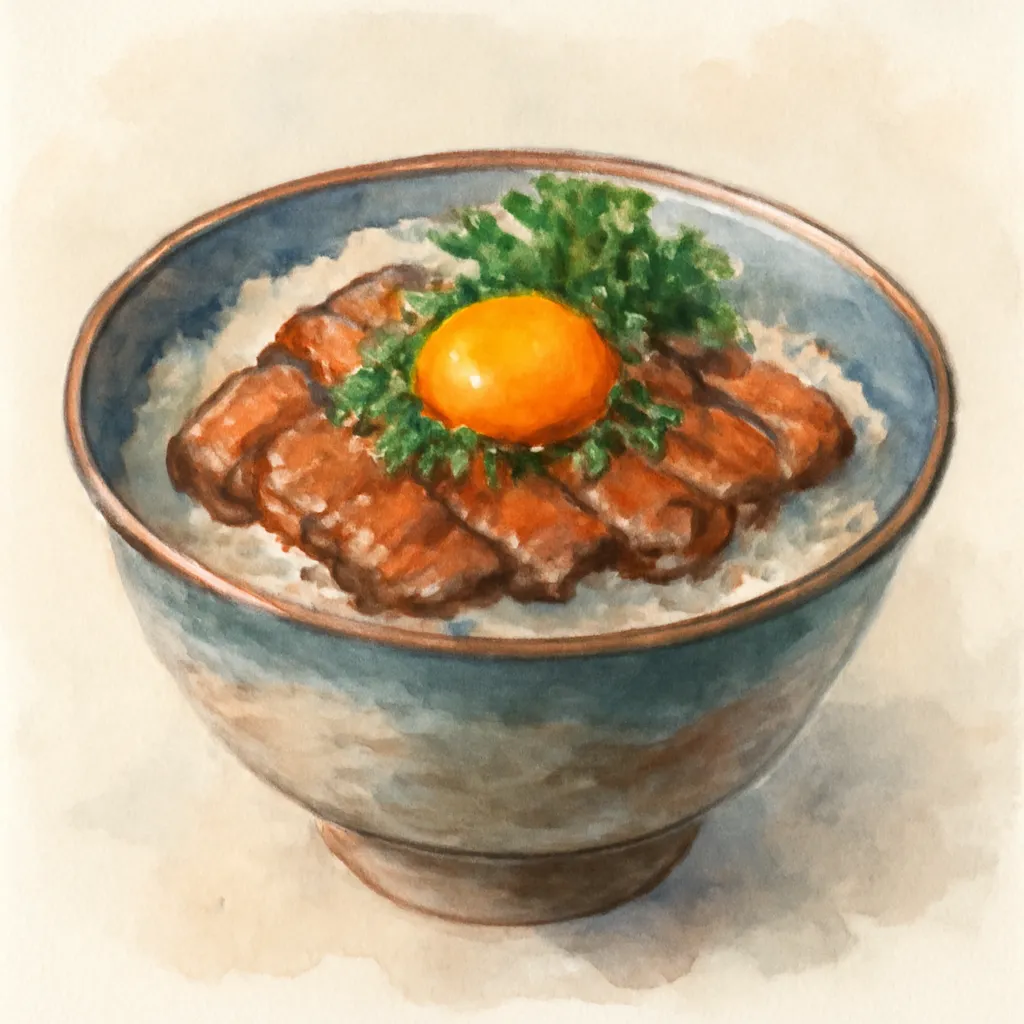 「丼」のイラスト