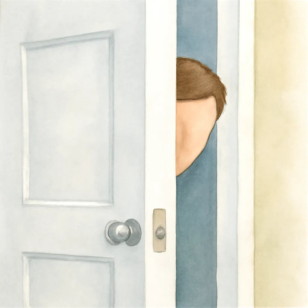 「伺」のイラスト