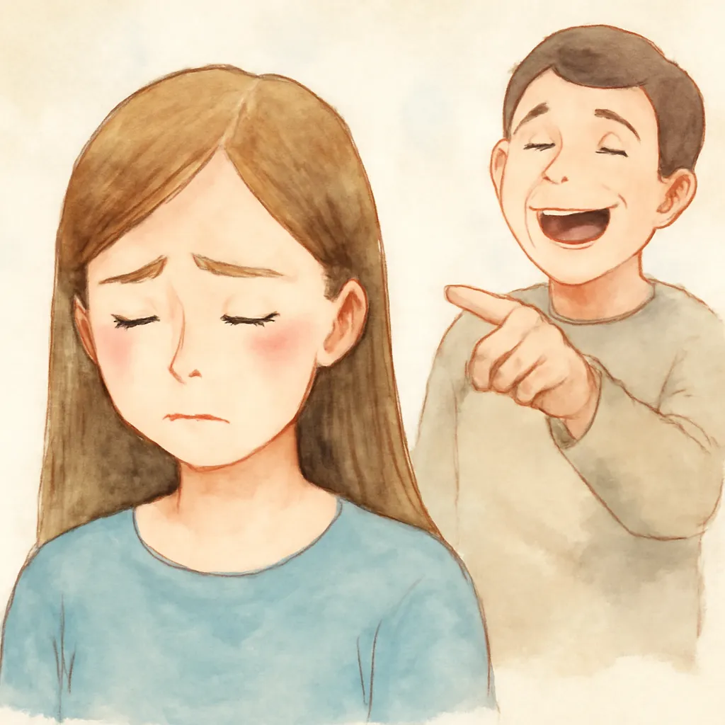 「侮」のイラスト