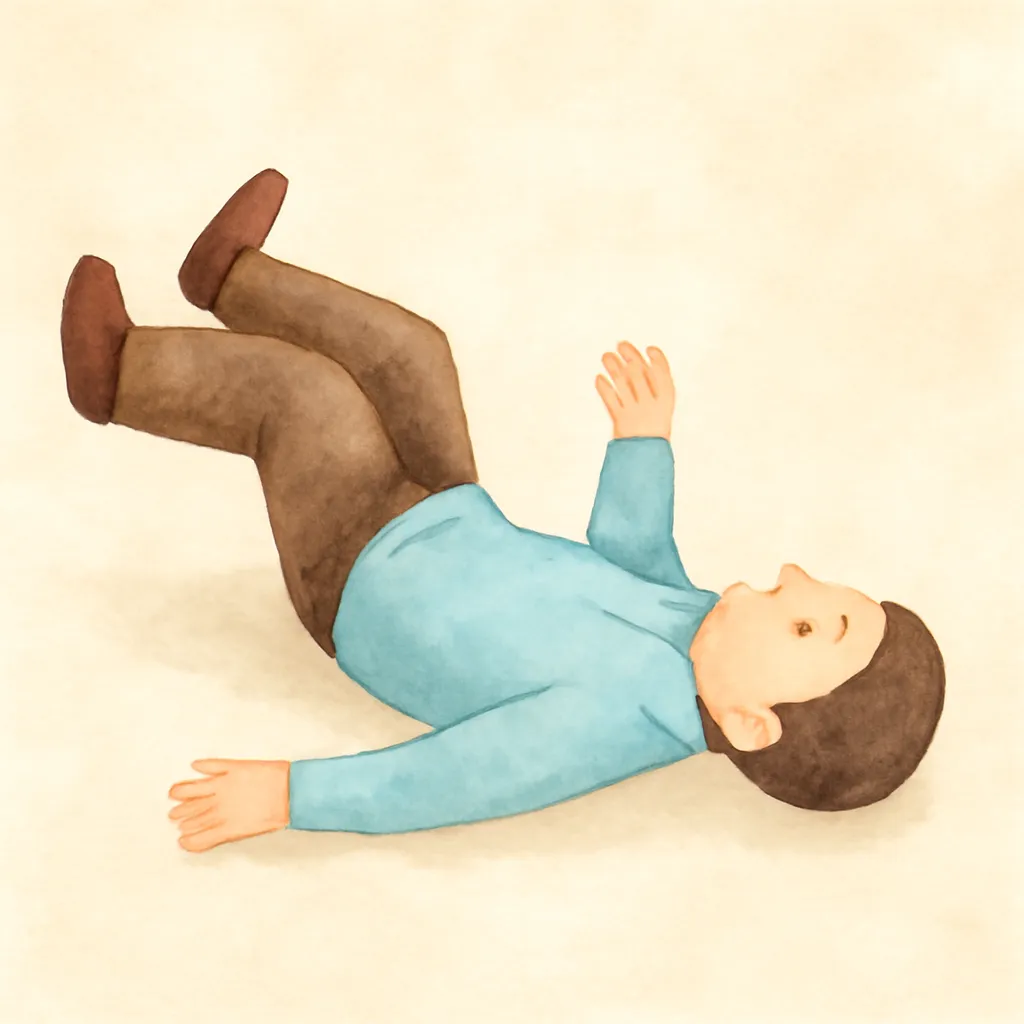 「倒」のイラスト