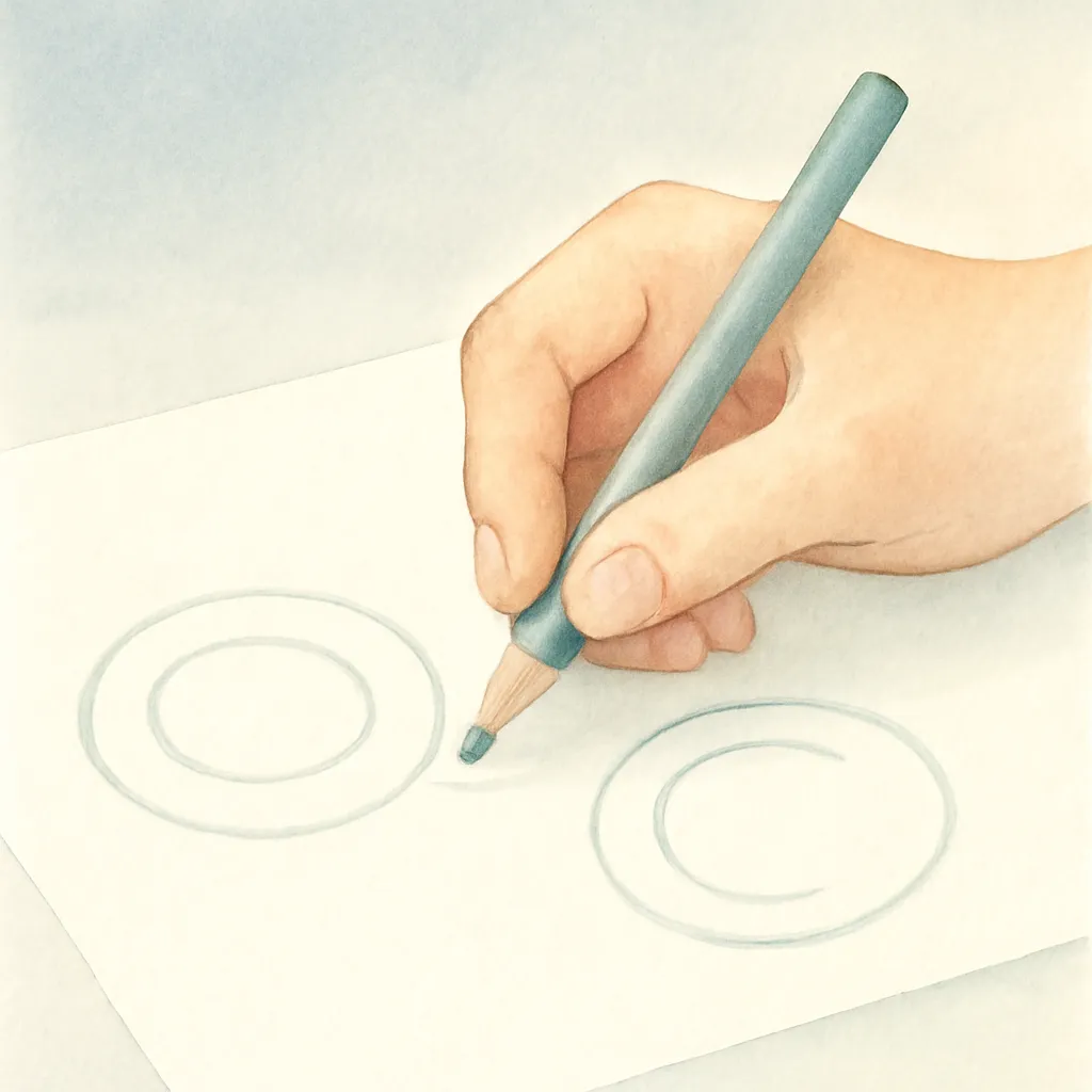 「倣」のイラスト