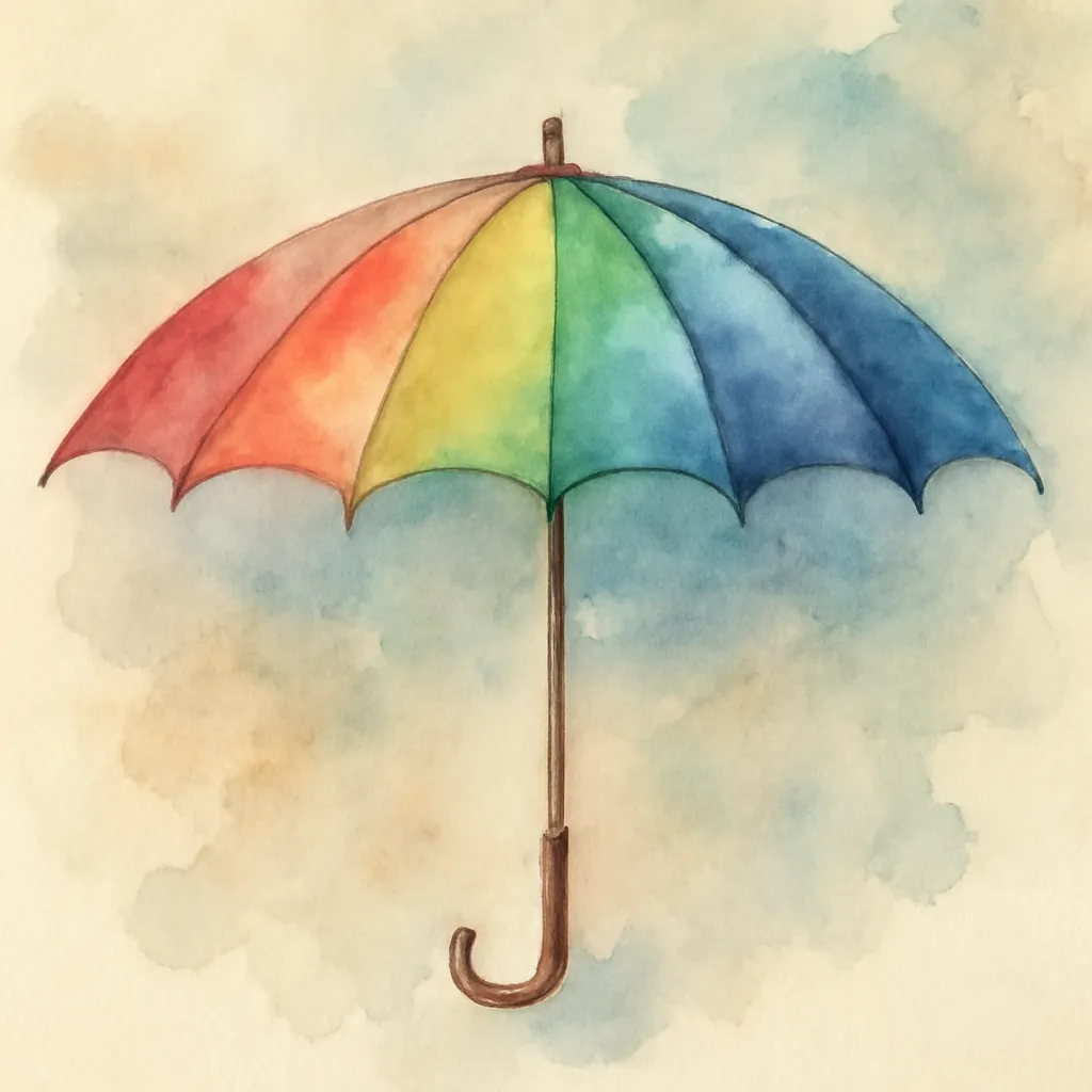 「傘」のイラスト