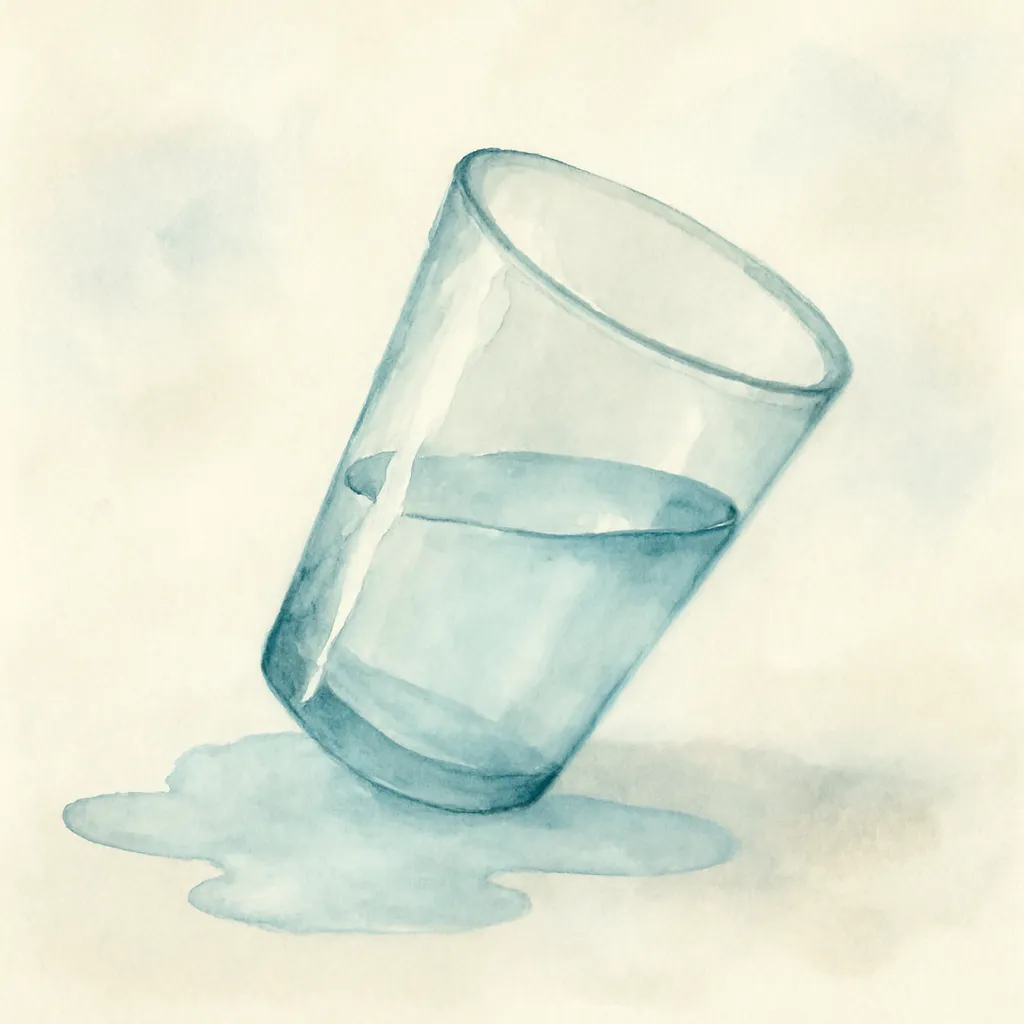 「傾」のイラスト