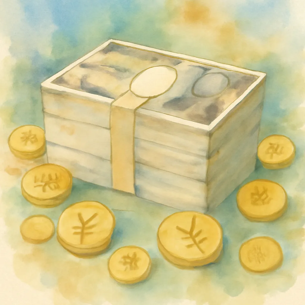 「億」のイラスト