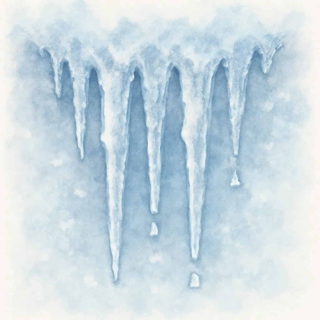 「凍」のイラスト