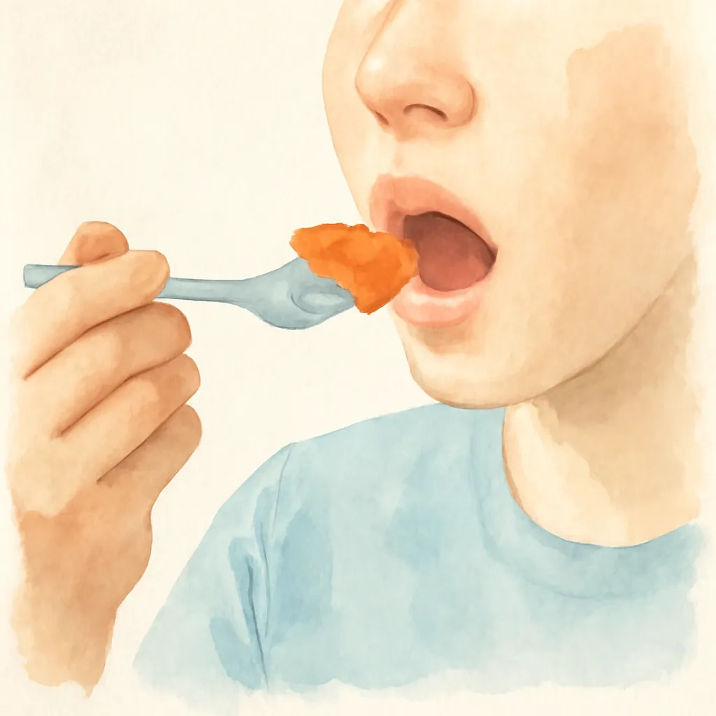 「吃」のイラスト