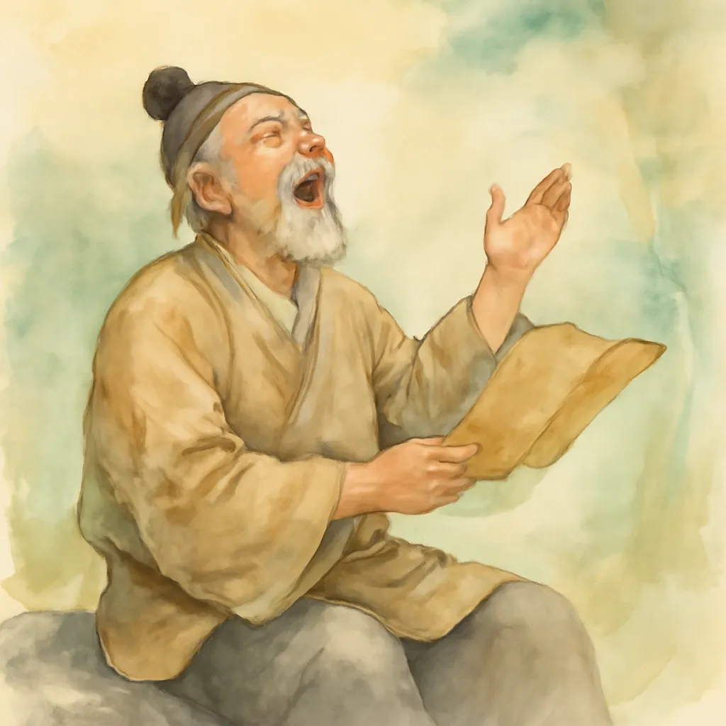 「吟」のイラスト