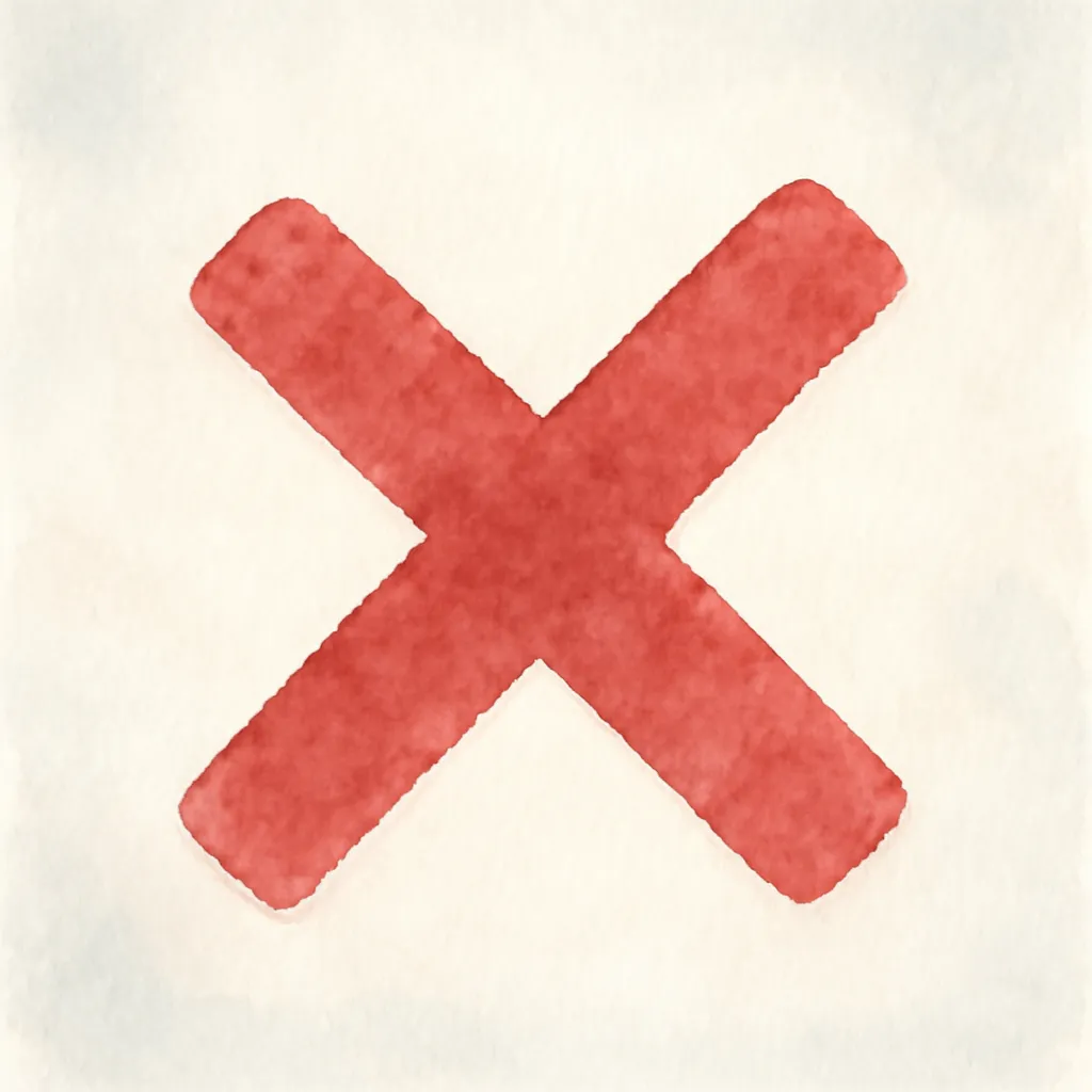 「否」のイラスト