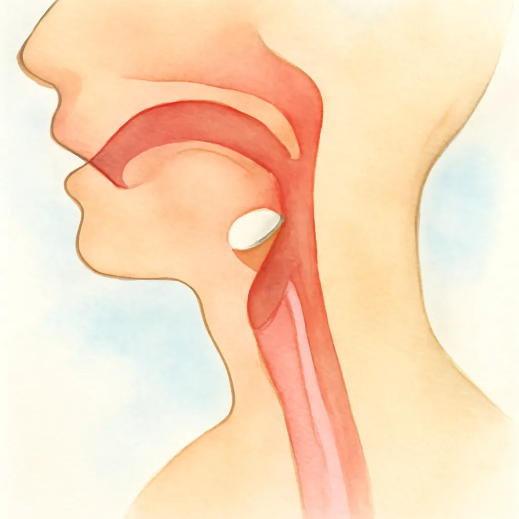 「咽」のイラスト