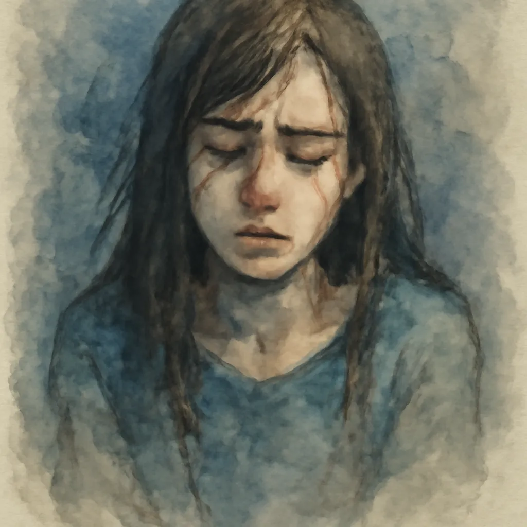 「哀」のイラスト