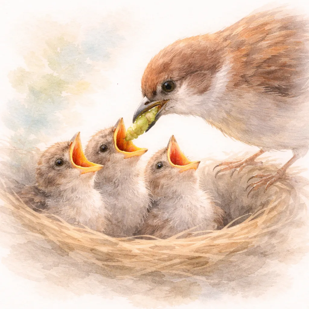 「哺」のイラスト