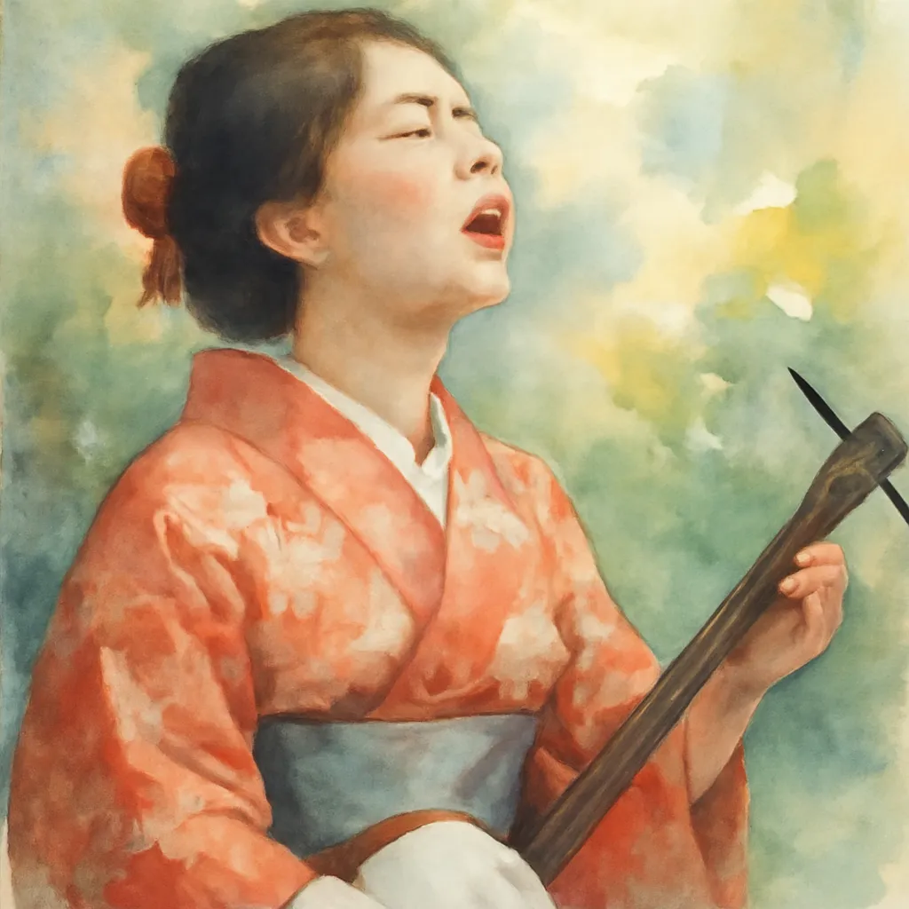 「唄」のイラスト