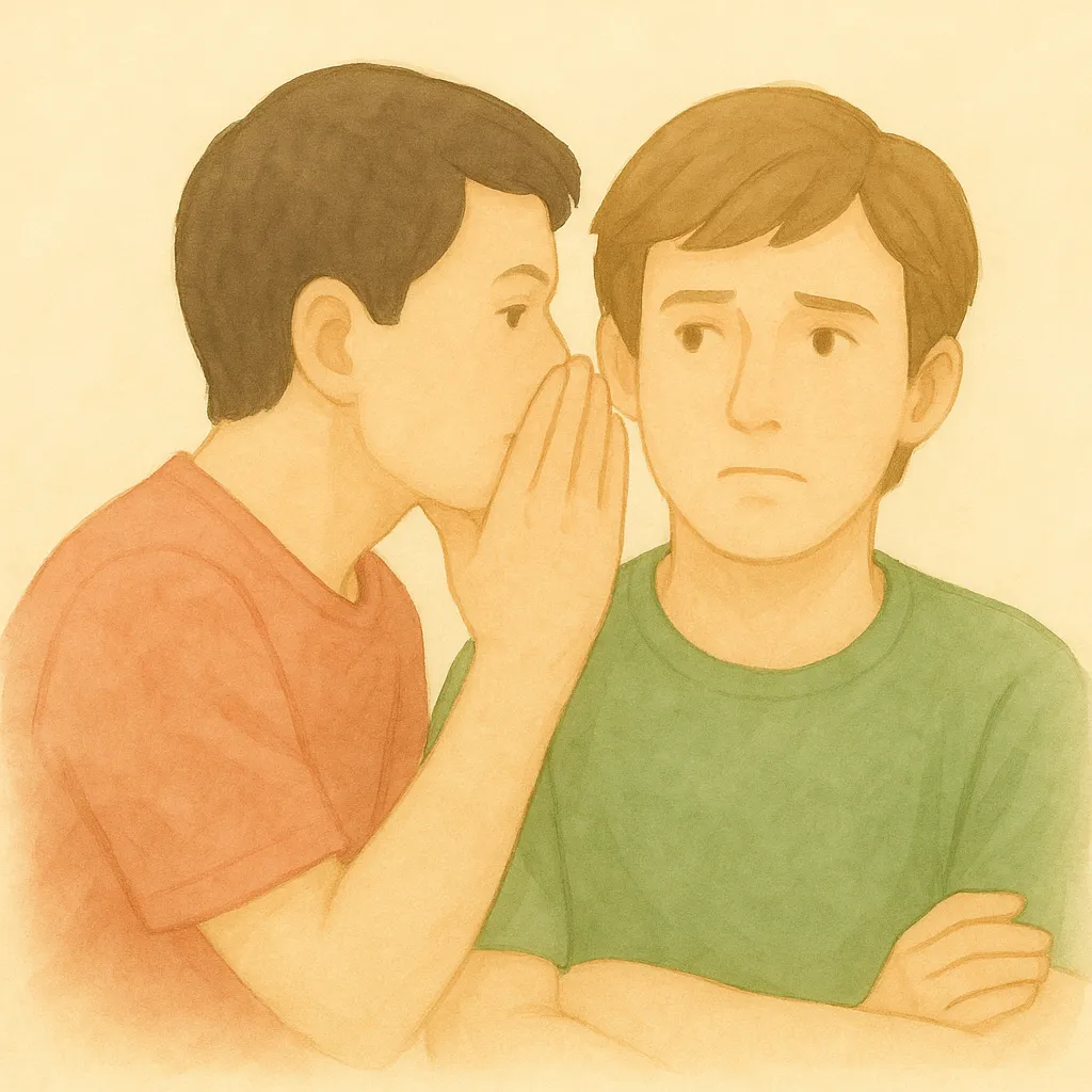 「唆」のイラスト