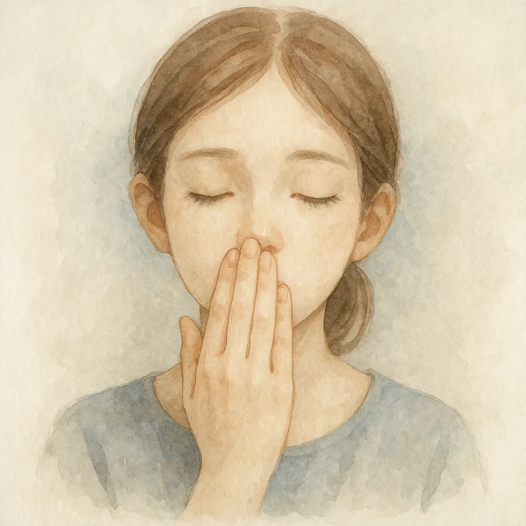 「唖」のイラスト