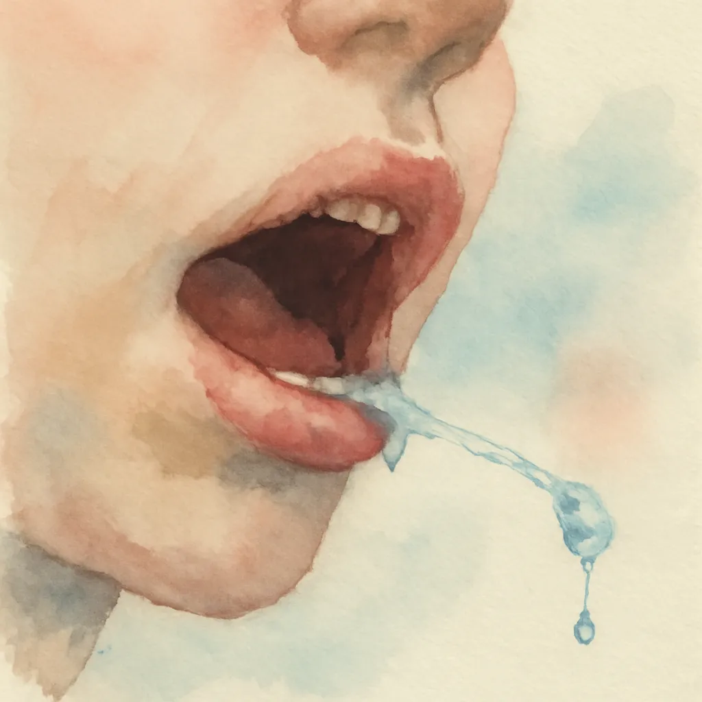 「唾」のイラスト