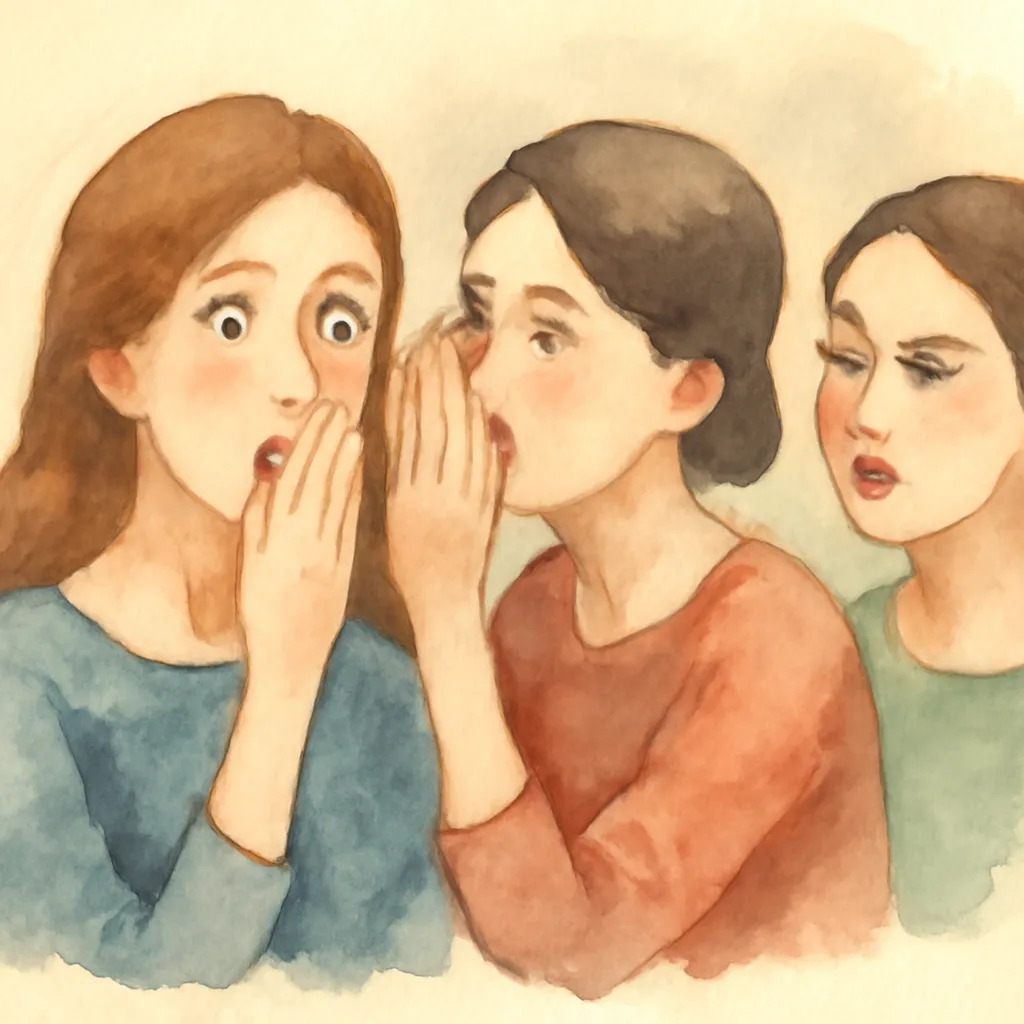 「噂」のイラスト