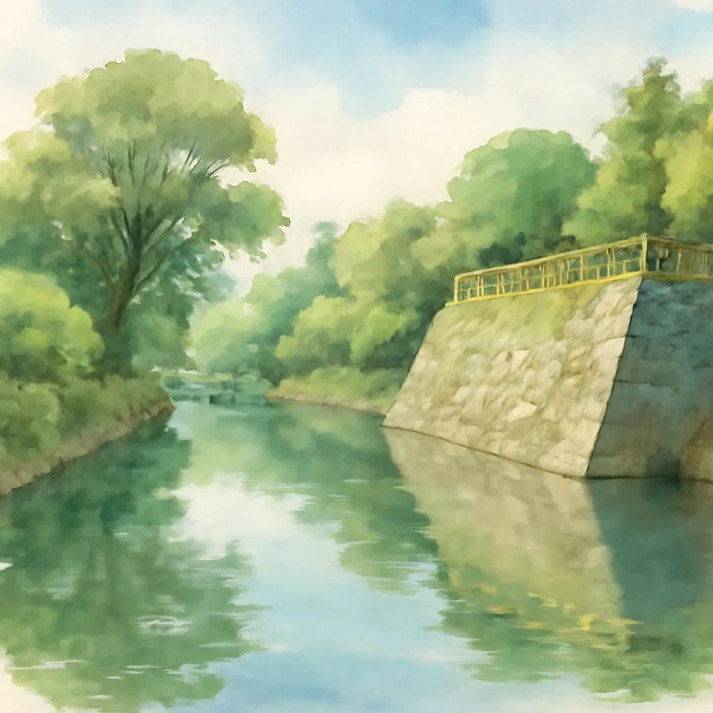 「堀」のイラスト