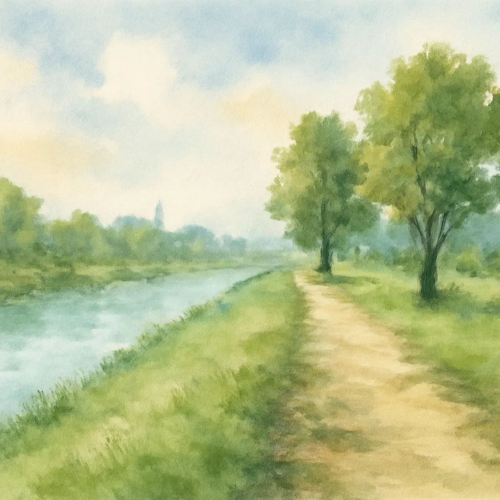 「堤」のイラスト