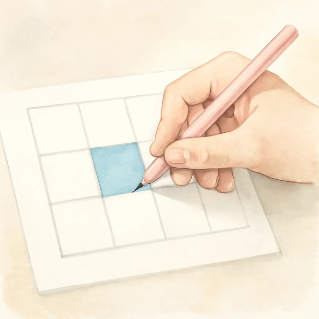 「填」のイラスト