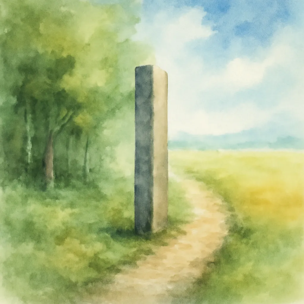 「境」のイラスト