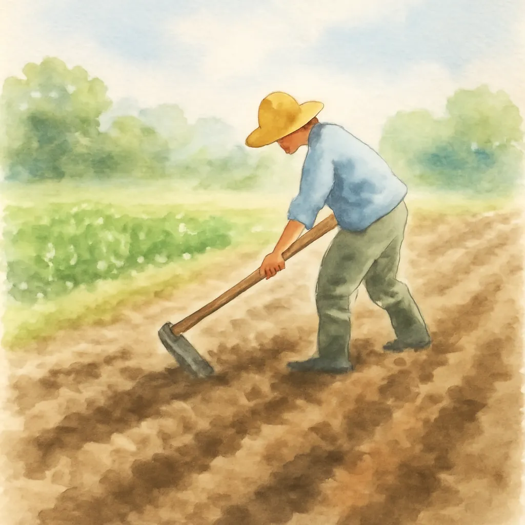 「墾」のイラスト