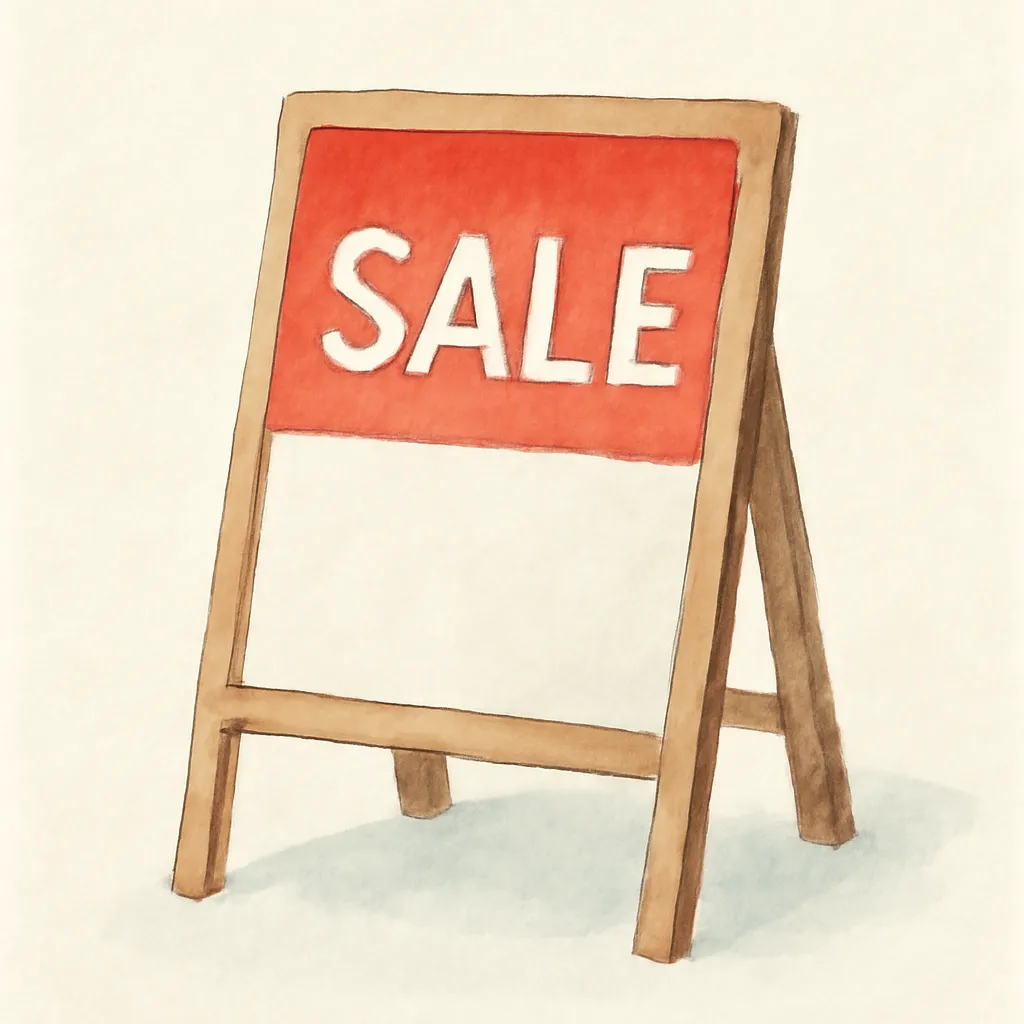 「売」のイラスト