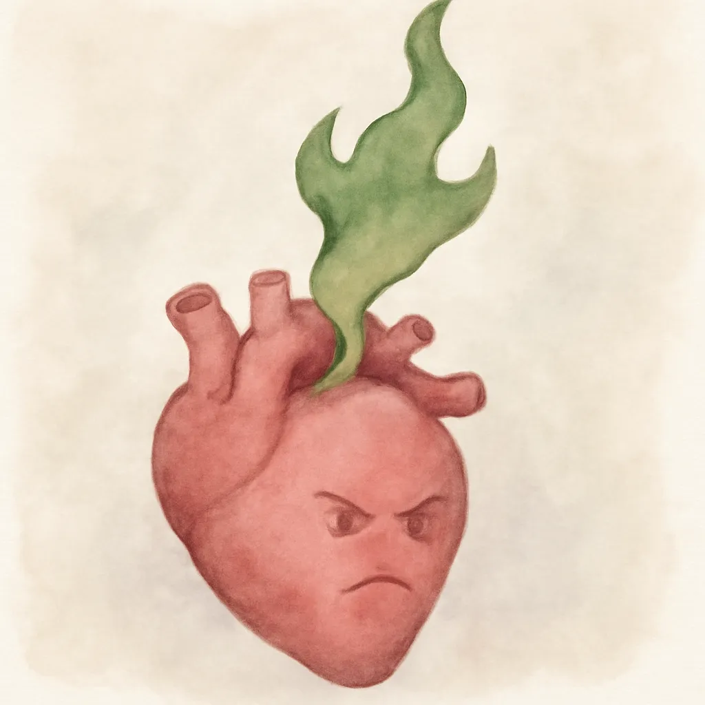 「妬」のイラスト