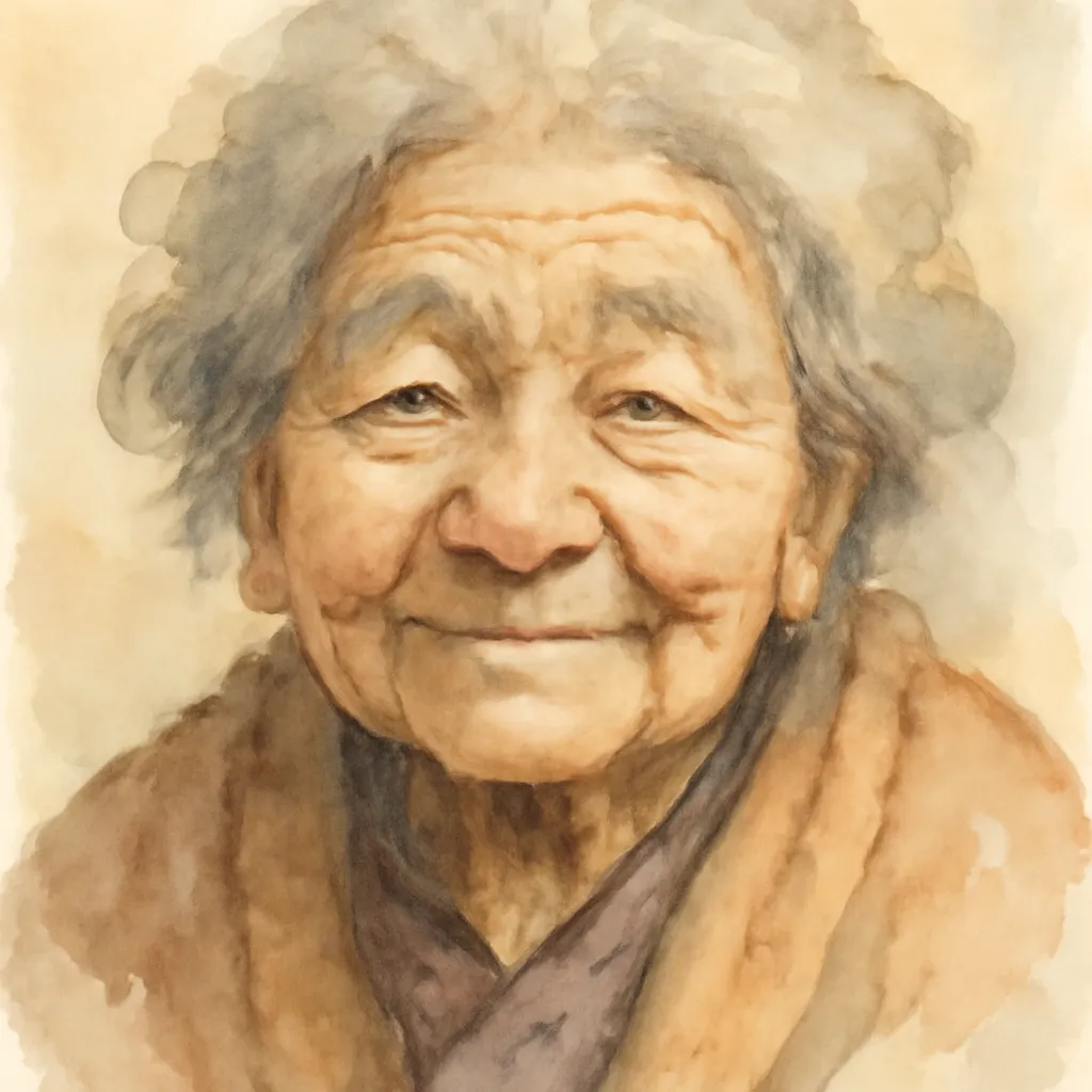 「婆」のイラスト