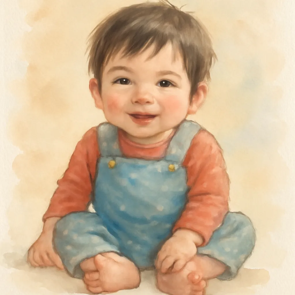 「孫」のイラスト