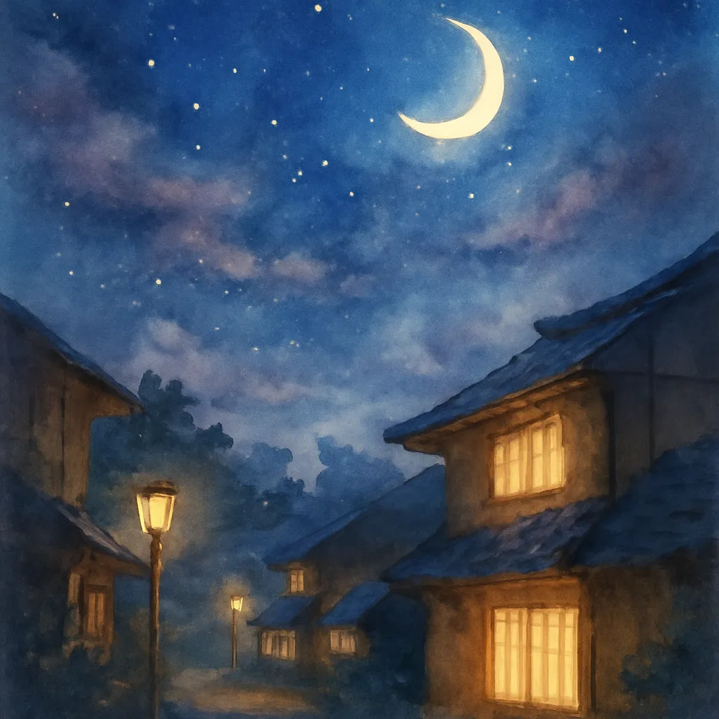 「宵」のイラスト