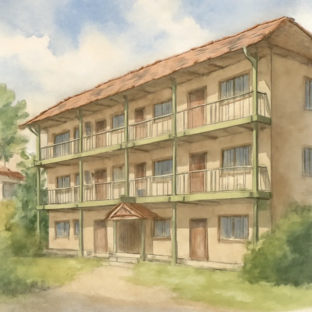 「寮」のイラスト