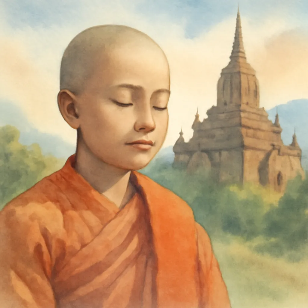 「尼」のイラスト