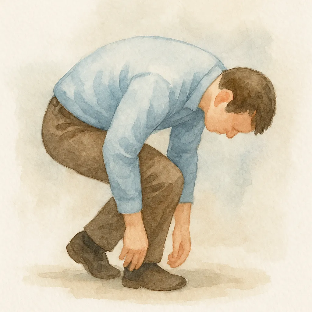 「屈」のイラスト