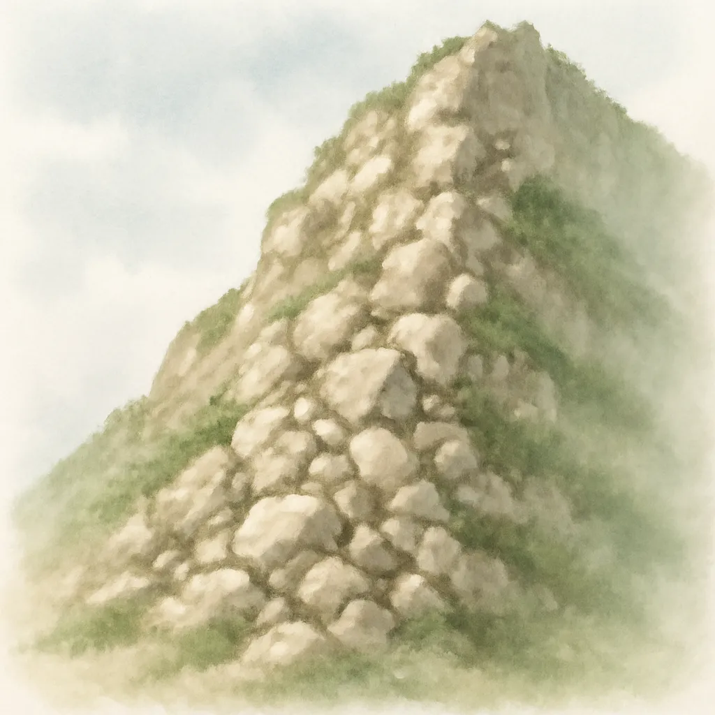 「岨」のイラスト
