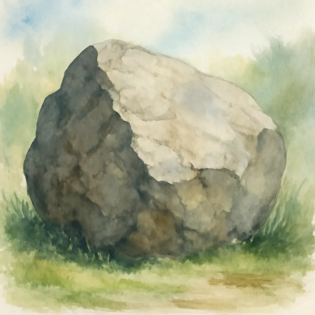 「岩」のイラスト