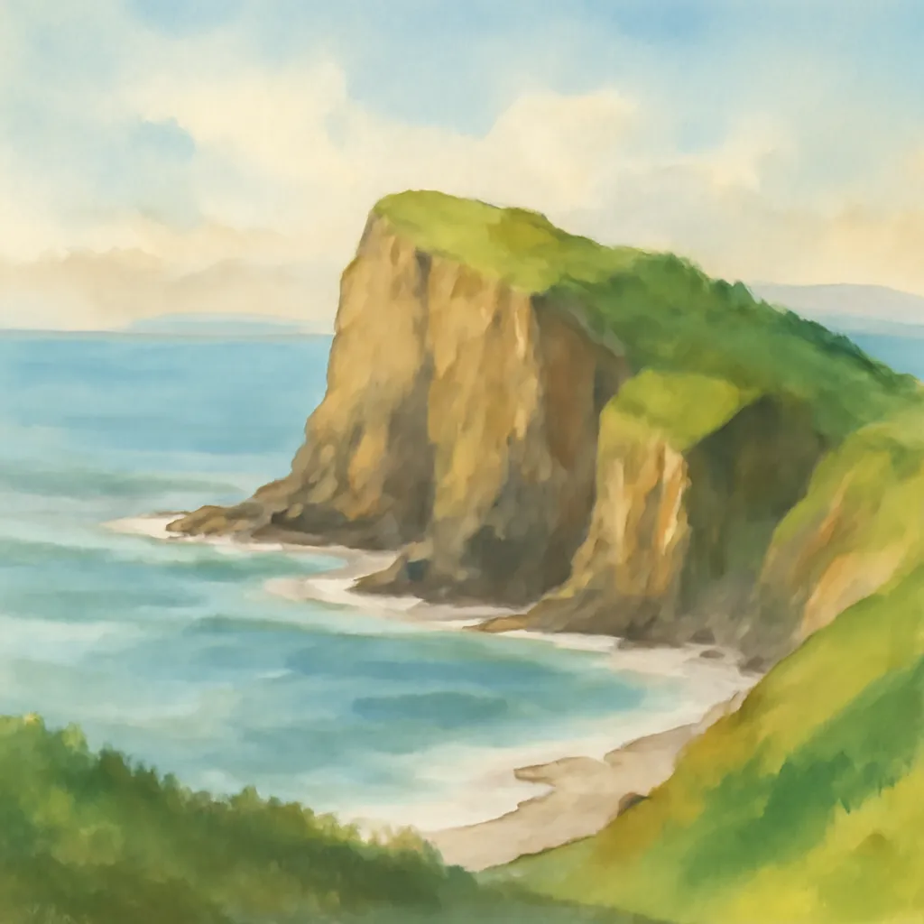 「岬」のイラスト