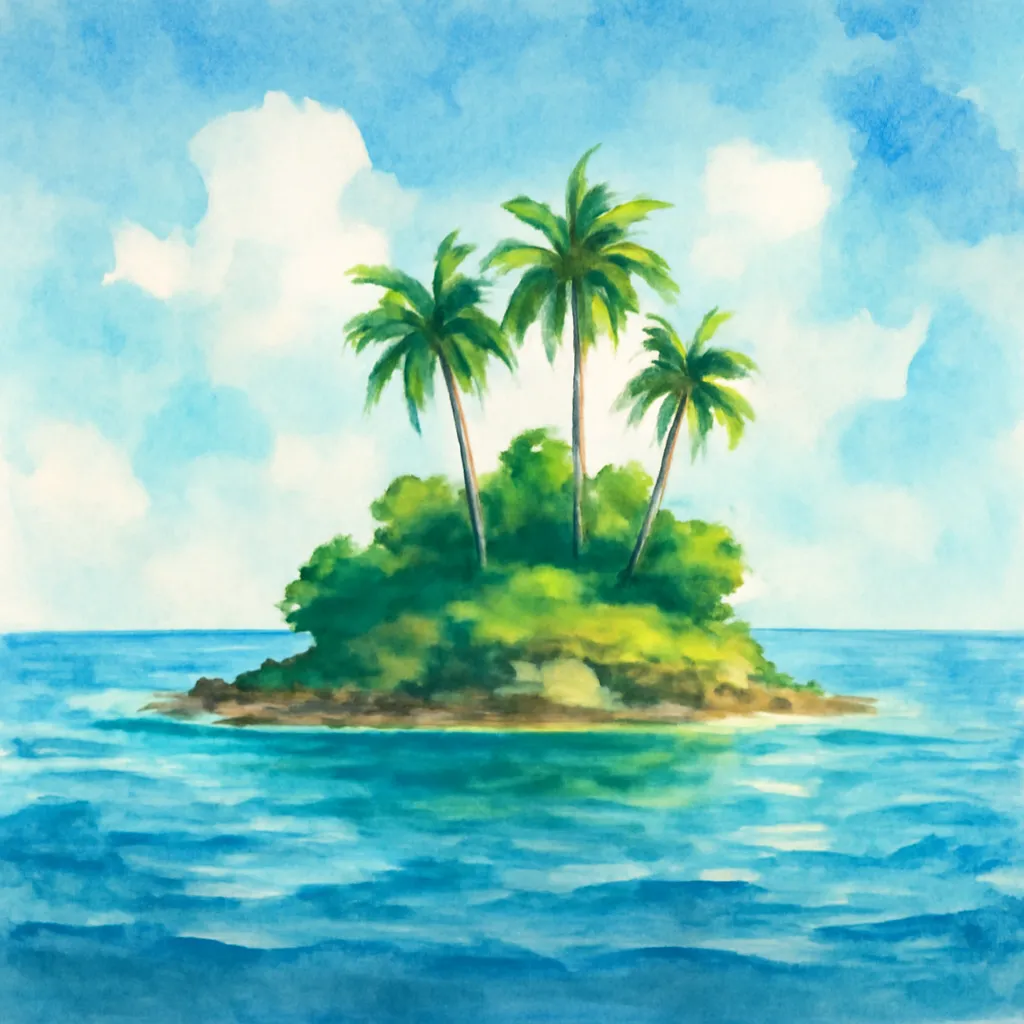 「島」のイラスト